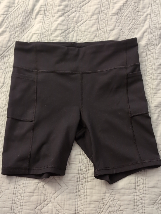 GAP Pants - Gap GapFit High Rise Blackout Bike Shorts Pocket Shorts Size Small